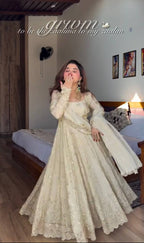 Luxe Ivory Heavy Embroidered Suit Set