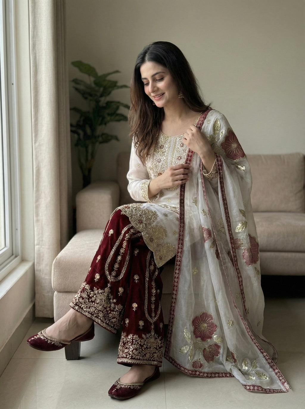 Ruhani Emerald Traditional Ethnic Set