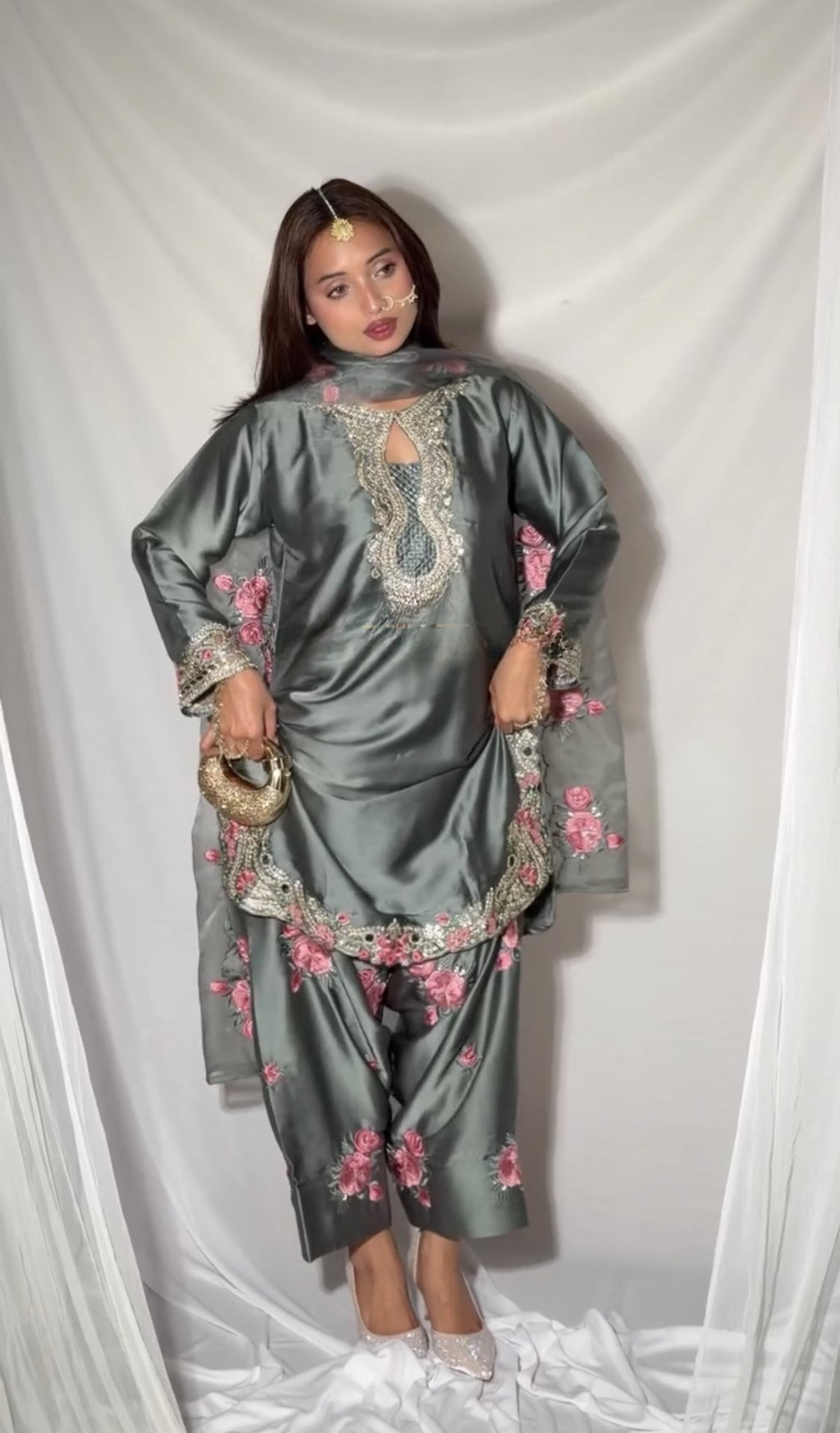Kresha Heavy Party Wear Farshi Salwar Set