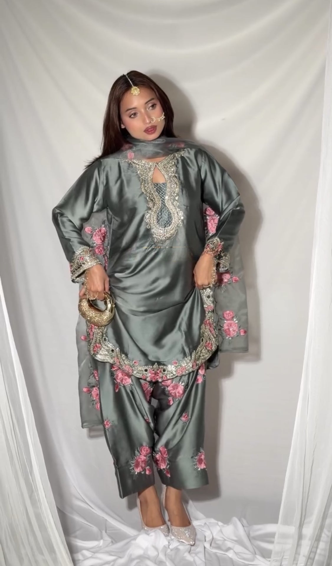Kresha Heavy Party Wear Farshi Salwar Set