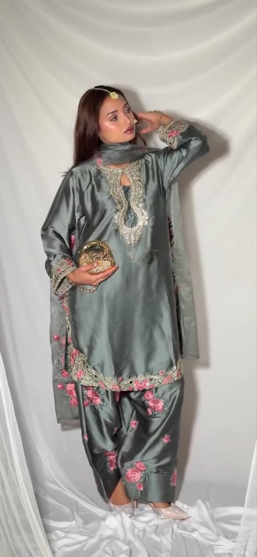 Kresha Heavy Party Wear Farshi Salwar Set