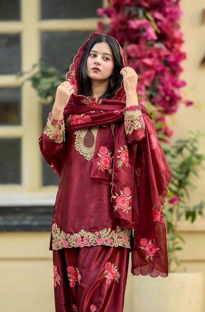 Kresha Heavy Party Wear Farshi Salwar Set