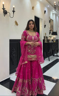 Eshaal Pink Wedding Wear Kurta Set