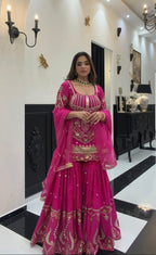 Eshaal Pink Wedding Wear Kurta Set