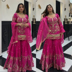 Eshaal Pink Wedding Wear Kurta Set