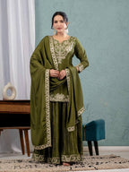 Zarevia Chinnon Code Sharara Set