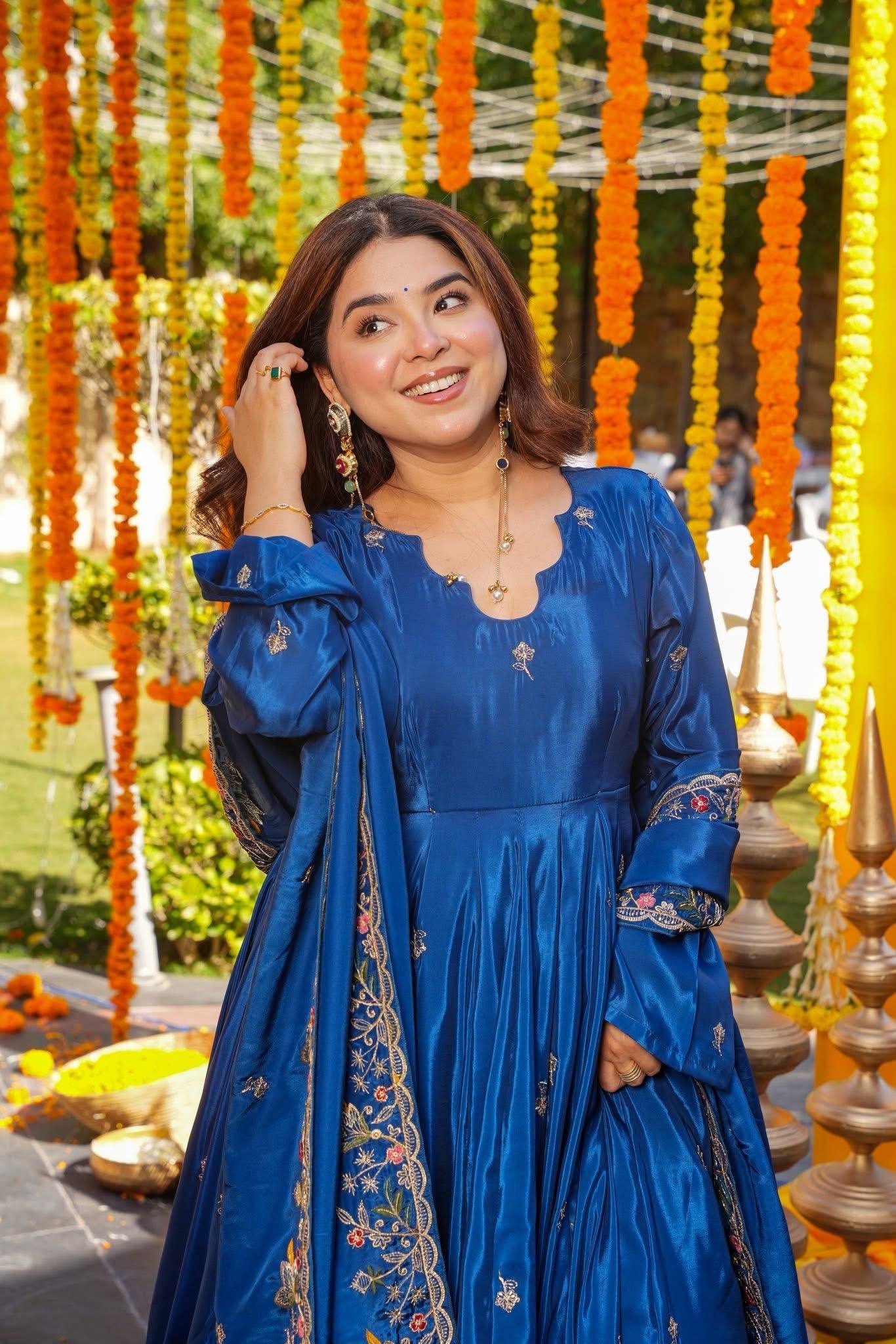 Bluvara Wedding Wear Anarkali Set