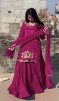 Zarmina Beads & Sequence Crepe Silk Lehenga Set