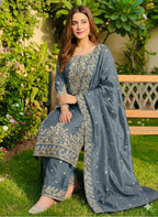Zynera Gmy Silk Luxe Palazzo Set