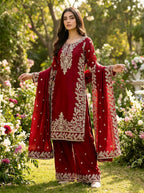 Zynera Gmy Silk Luxe Palazzo Set