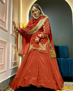 Meherza Luxe Crepe Lehenga Set
