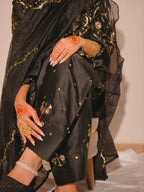 Alina Japan Satin Embroidered Farshi Set