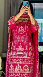 Avenra Crep Dhoti Elegance Set