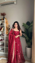 Elara Shimmer Luxe Sharara Set