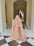 Zivara Silk Glow Sharara Set
