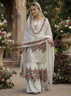 Virelza Fendy Silk Handwork Sharara Set
