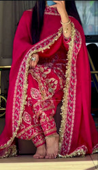 Avenra Crep Dhoti Elegance Set