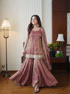 Jassica Sea Green Sharara Set