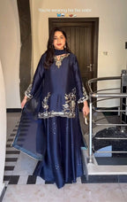 Zivara Bids Luxe Sharara Set