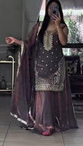 Alyra Fandy Silk Grace Sharara Set