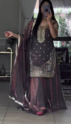 Alyra Fandy Silk Grace Sharara Set