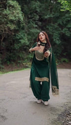 Zenvira Georgette Sequence Patiyala Set