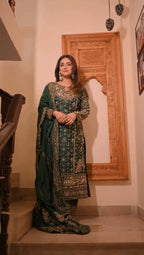 Velmira Georgette Sequence Long Set