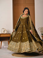 Ishmika Vichitra Silk Anarkali Suit Set