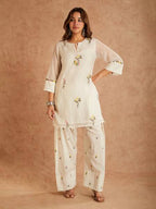 Noor Cotton Silk Embroidered Farshi Set
