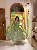 Royal Vichitra Silk Anarkali Set