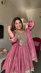 Aaira Meher Mirror Work Dhoti Style Suit Set