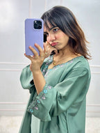 Zoya Aafreen Thread Sequence Farshi Salwar Suit Set