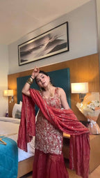 Phuleri hand work sharara set