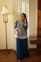 Royal Dual Tone Georgette Sharara Set