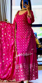 Velmira Glow Sharara Set