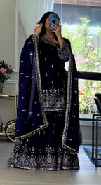 Zyvana Georgette Sequence Sharara Set