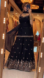 Zivanta Frendy Silk Zari Sharara Set