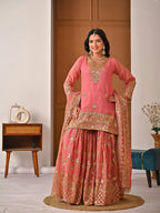 Zynira Crunchy Silk Sharara Set