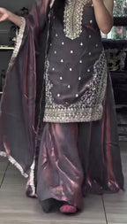Alyra Fandy Silk Grace Sharara Set