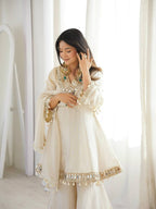 Avenya Organza Mirror Sharara Set