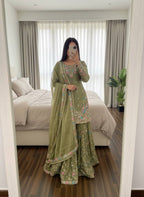 Ziranya Jmc Silk Moti Anarkali Set