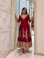 Zerina Faux Georgette Anarkali Set