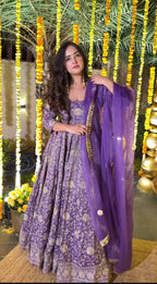 Aarziva Crunchy Silk Anarkali Set