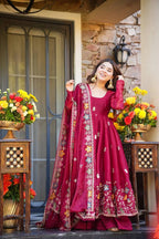 Vinya Blossom Anarkali Suit Set