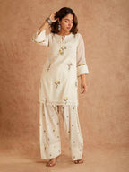 Noor Cotton Silk Embroidered Farshi Set