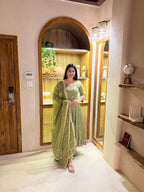 Royal Vichitra Silk Anarkali Set