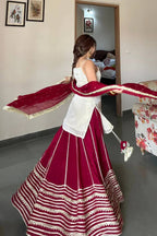 Meher Mirror Work Lehenga Set