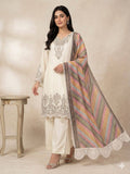 Hridya Sequence Embroidered Straight Kurta Set