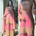 Tehzeeb Luxe Kurta Sharara Set