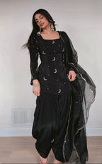 Inaya Zari Crep Farshi Set